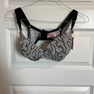 Juicy Couture Gray Printed Bra